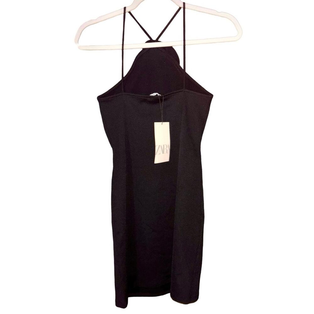NWT Zara mini dress with flower appliqué - Picture 4 of 4
